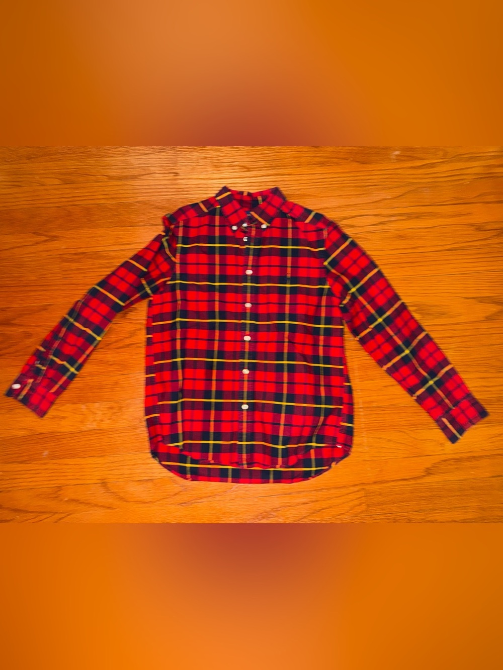 Ralph Lauren Red Plaid Button-Down Shirt for Kids